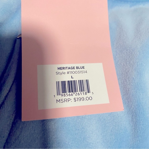 NWT OG Juicy Couture Diamanté Velour Tracksuit Set in Heritage Blue -Size L - Picture 7 of 12